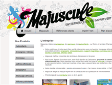 Tablet Screenshot of majuscule-reims.fr